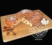 Пирог с творогом и изюмом