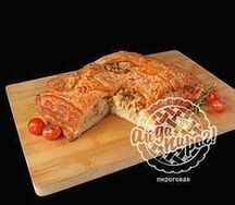 Пирог с курицей и ананасом