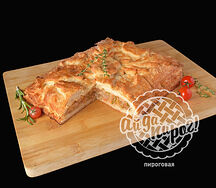 Пирог с капустой и курицей