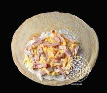 Блин с ветчиной и сыром