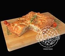 Пирог с рисом и яйцом