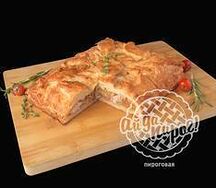 Пирог с капустой и курицей