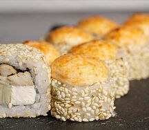 Запеченный с курицей