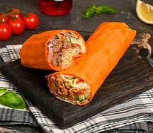 Шаурма в сырном лаваше 