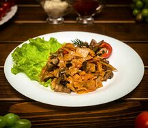 Капуста тушеная с грибами