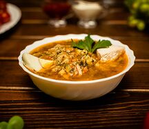 Щи зеленые с курицей