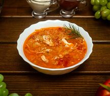 Щи из свежей капусты с курицей