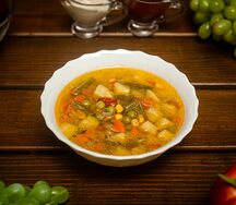 Овощной суп постный