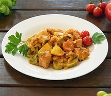 Рагу овощное со свининой