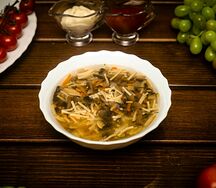 Суп-лапша с грибами