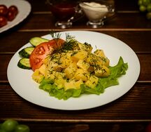 Картофель отварной с зеленью