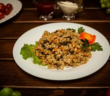 Перловка с грибами