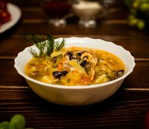 Рассольник с грибами