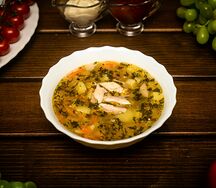 Картофельный суп с курицей