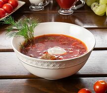 Борщ с курицей