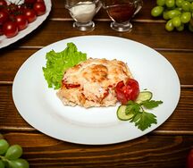 Отбивная из свинины по-французски