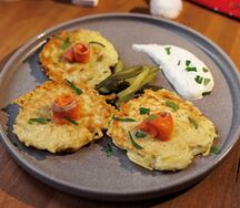 Те самые драники с лососем