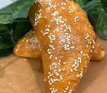 Булочка с яблоком