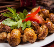 Шампиньоны на углях