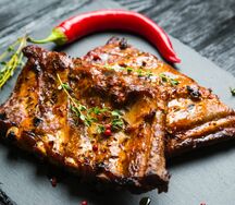 Свиные ребра на мангале