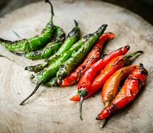 Перец острый на мангале