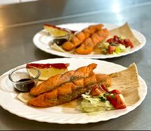 Сёмга на углях