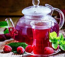 Чай малина-имбирь