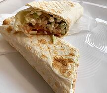 Шаурма со свининой на углях