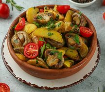 Жаркое с грибами