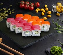 Ролл Филадельфия Тунец и лосось с сыром