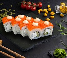 Ролл Филадельфия кремовая шапочка