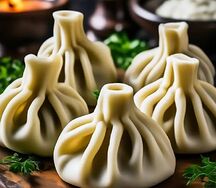 Хинкали с грибами