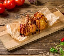Крылышки куриные в брусничном соусе