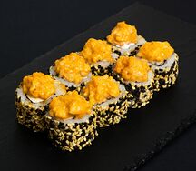 Запеченный ролл с креветкой