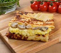 Блинчик с картошкой и грибами