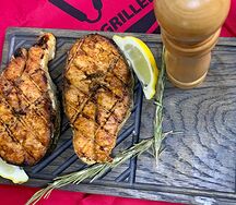 Семга на мангале