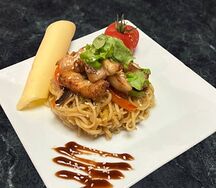 Удон с курицей
