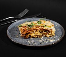 Лазанья с курицей и грибами