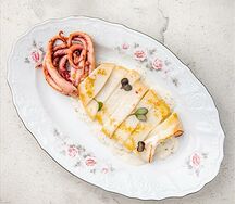 Кальмар с трюфельным соусом