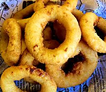 Луковые кольца в кляре