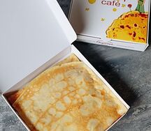 Блинчик с индейкой, отварным яйцом и сыром