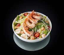 Салат Цезарь с креветкой