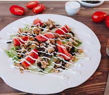 Салат Курица с грибами