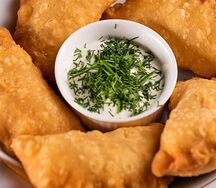Пирожки с рыбой и фетой