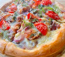 Смажня с бужениной и охотничьими колбасками