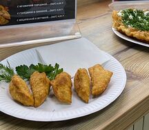 Мини-чебуреки Ветчина и сыр моцарелла