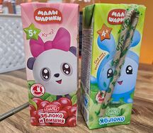 Детский сок Маленькое счастье яблоко и вишня