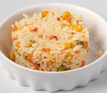 Рис отварной с овощами