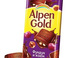 Альпенголд фундук и изюм