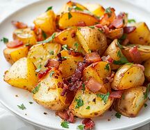 Картофель на шкварках